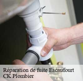 Réparation de fuite  escaufourt-59360 CK Plombier