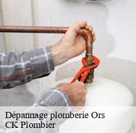 Dépannage plomberie  ors-59360 CK Plombier