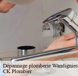 Dépannage plomberie  wandignies-hamage-59870 CK Plombier