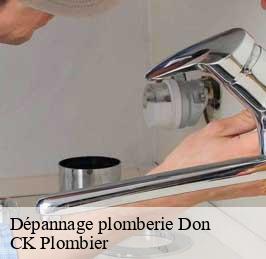 Dépannage plomberie  don-59272 CK Plombier
