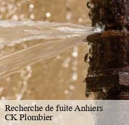 Recherche de fuite  anhiers-59194 CK Plombier