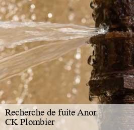 Recherche de fuite anor-59186 CK Plombier
