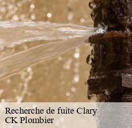 Recherche de fuite clary-59225 CK Plombier