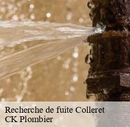 Recherche de fuite  colleret-59680 CK Plombier