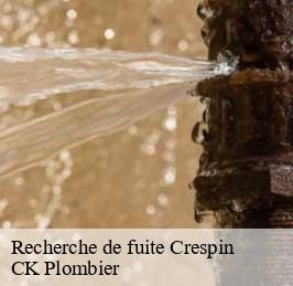 Recherche de fuite  crespin-59154 CK Plombier