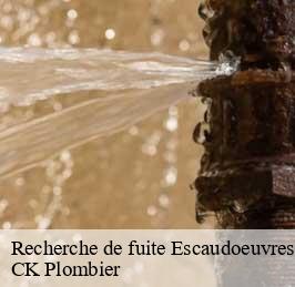 Recherche de fuite  escaudoeuvres-59161 CK Plombier