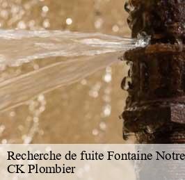 Recherche de fuite fontaine-notre-dame-59400 CK Plombier