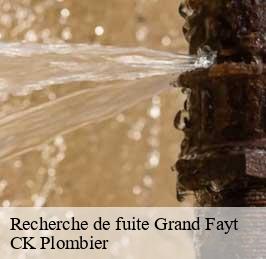 Recherche de fuite  grand-fayt-59244 CK Plombier