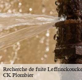 Recherche de fuite  leffrinckoucke-59495 CK Plombier