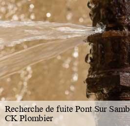 Recherche de fuite  pont-sur-sambre-59138 CK Plombier