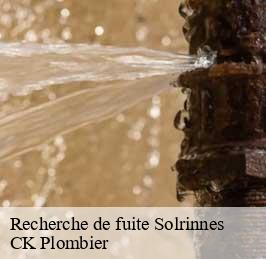 Recherche de fuite solrinnes-59740 CK Plombier