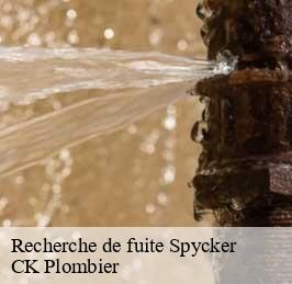 Recherche de fuite  spycker-59380 CK Plombier