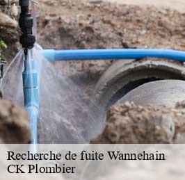 Recherche de fuite  wannehain-59830 CK Plombier