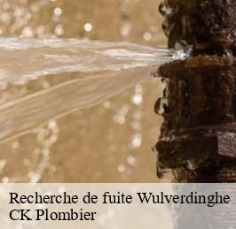 Recherche de fuite  wulverdinghe-59143 CK Plombier